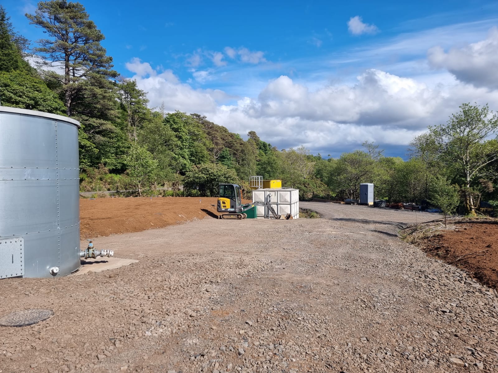 Groundworks construction at Oban