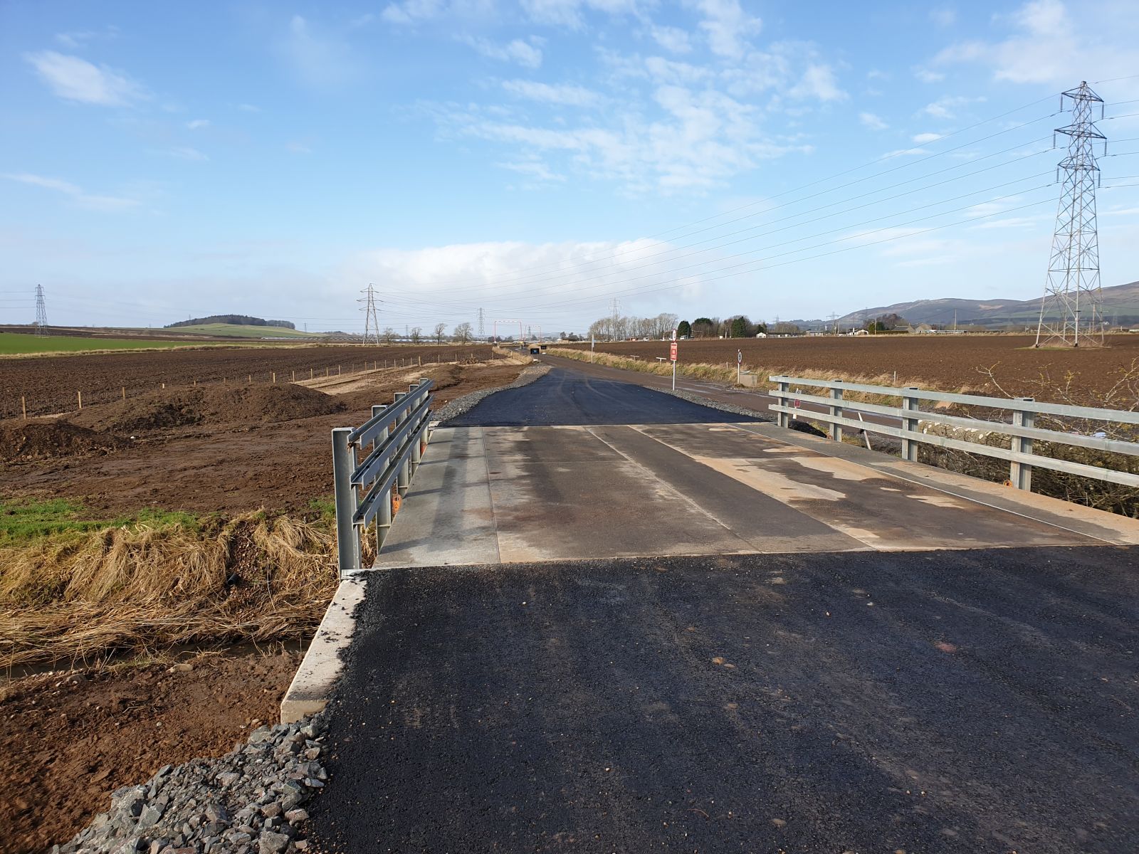 tarmac paving on bridge