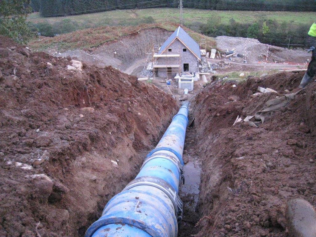 Sewage and drainage work