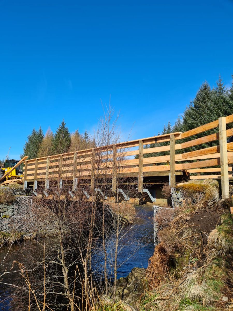 Wooden Bridge after construction by MAM Contracting